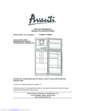 Avanti FF999PS Instruction Manual