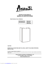 Avanti RM3152W Instruction Manual