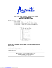 Avanti WCR534WDZD  E Instruction Manual