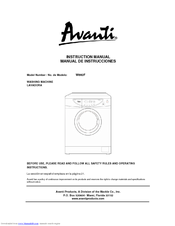 Avanti W892F Instruction Manual