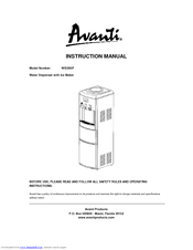 Avanti WID260P Instruction Manual
