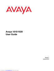 Avaya 1010 User Manual