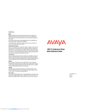 Avaya 16-603413 Quick Reference Manual
