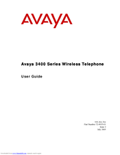 Avaya 3400 Series User Manual