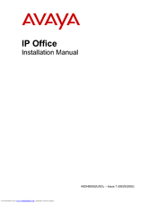 Avaya IP OFFICE 40DHB0002USCL Installation Manual