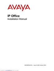 Avaya IP Office IP401 Installation Manual