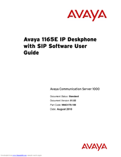Avaya 1165E User Manual