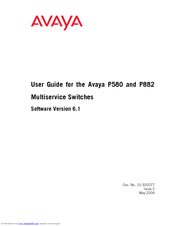 Avaya Cajun P580 User Manual