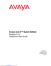 Avaya ONE-X Quick Edition 3.0.0 User Manual