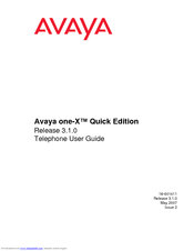 Avaya ONE-X 3.1.0 Phone Manual