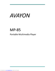 Avayon MP-85 Owner's Manual