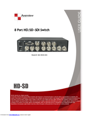 Avenview SW-HDSDI-8X1 User Manual