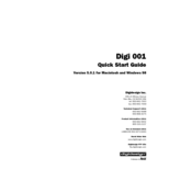 DigiDesign Digi 001 Quick Start Manual