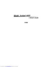 Avital AVISTART 4400 Owner's Manual