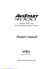 Avital AVISTART 4000 Owner's Manual