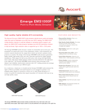 Avocent Emerge EMS1000P Series Specifications