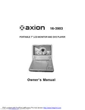Axion 16-3903 Owner's Manual