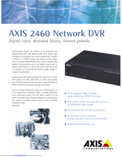 Axis 2460 Brochure & Specs