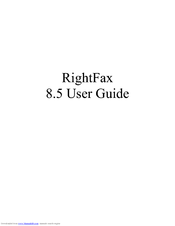 Axis RightFax 8.5 User Manual