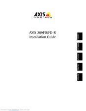 Axis 209FD/FD-R Installation Manual