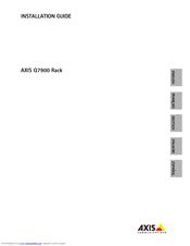 Axis Q7900 Rack Installation Manual