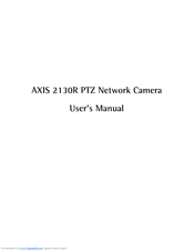 Axis 2130R PTZ User Manual