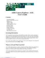 Axis ACE User Manual