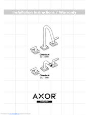 Axor Citterio M 34133XX1 Installation Instructions Manual