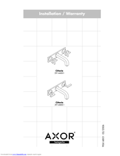 Axor Citterio 39144XX1 Installation Manual