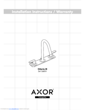 Axor Citterio M 34134XX1 Installation Instructions Manual