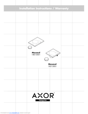 Axor Massaud 18013001 Installation Instructions Manual