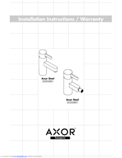 Axor Steel 35002801 Installation Instructions Manual