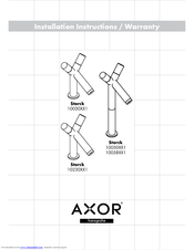 Axor Starck 10230XX1 Installation Instructions / Warranty