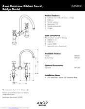 Axor Bridge Specification Sheet