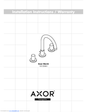 Axor Starck 10135XX1 Installation Instructions / Warranty