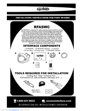 Axxess RFASWC Installation Instructions Manual