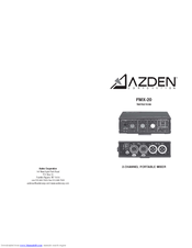Azden FMX-20 Instructions