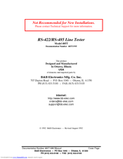 B&B Electronics 485T Manual