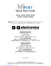 B&B Electronics MIPort Universal PCI Cards 3PCIOU1 Quick Start Manual