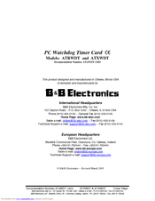 B&B Electronics ATRWDT User Manual