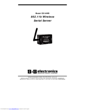B&B Electronics Wireless 802.11b Serial Server ES1AWB Product Manual