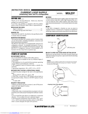M-system Current Loop Supply M3LDY Installation Manual