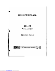 B&K ST-120 Operation Manual