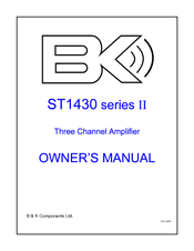 B&K ST1430 Series II Owner's Manual