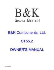B&K ST55.2 Owner's Manual