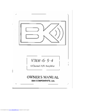 B&K VMR-6.5.4 Owner's Manual