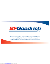 B.F. Goodrich Comp T/A HR4 Owner's Manual