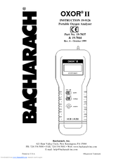 Bacharach OXOR II 19-7037 Instructions Manual