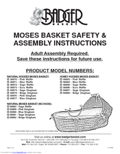 Badger Basket 870 Assembly Instructions