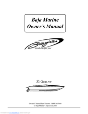 Baja Outlaw 33 Owner's Manual